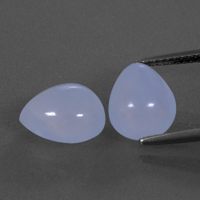  ct natürliche blauer Chalcedon-Edelsteine, Transparent, Transparent / Lichtdurchlässig