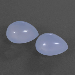  ct natürliche blauer Chalcedon-Edelsteine, Transparent, Transparent / Lichtdurchlässig
