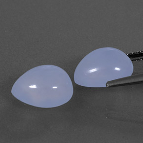  ct natürliche blauer Chalcedon-Edelsteine, Transparent, Transparent / Lichtdurchlässig