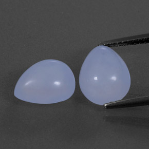  ct natürliche blauer Chalcedon-Edelsteine, Transparent, Transparent / Lichtdurchlässig