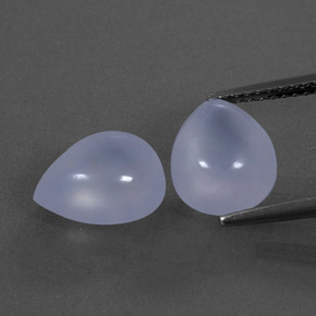  ct natürliche blauer Chalcedon-Edelsteine, Transparent, Transparent / Lichtdurchlässig