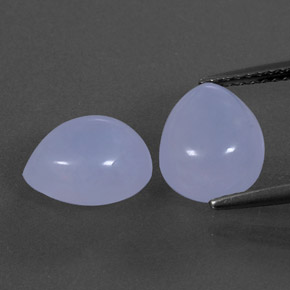  ct natürliche blauer Chalcedon-Edelsteine, Transparent, Transparent / Lichtdurchlässig
