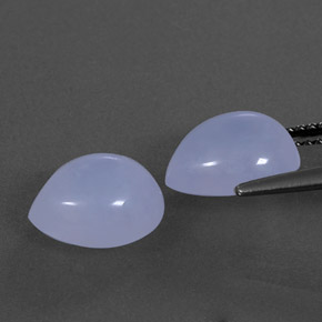  ct natürliche blauer Chalcedon-Edelsteine, Transparent, Transparent / Lichtdurchlässig