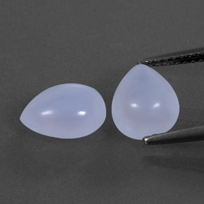  ct natürliche blauer Chalcedon-Edelsteine, Transparent, Transparent / Lichtdurchlässig