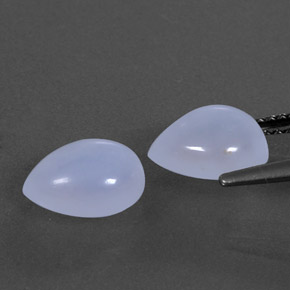  ct natürliche blauer Chalcedon-Edelsteine, Transparent, Transparent / Lichtdurchlässig