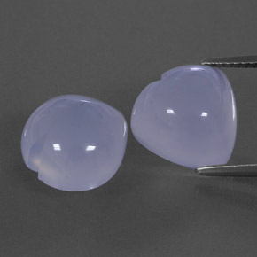  ct natürliche blauer Chalcedon-Edelsteine, Transparent, Transparent / Lichtdurchlässig