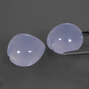  ct natürliche blauer Chalcedon-Edelsteine, Transparent, Transparent / Lichtdurchlässig