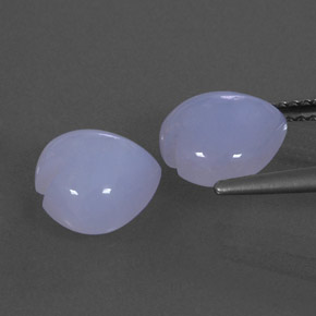  ct natürliche blauer Chalcedon-Edelsteine, Transparent, Transparent / Lichtdurchlässig