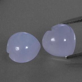 5,96 ct natürliche blauer Chalcedon-Edelsteine, Transparent, Transparent / Lichtdurchlässig