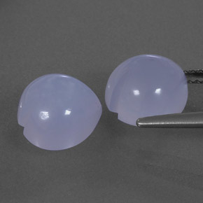 5,96 ct natürliche blauer Chalcedon-Edelsteine, Transparent, Transparent / Lichtdurchlässig