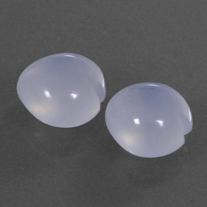 5,33 ct natürliche blauer Chalcedon-Edelsteine, Transparent, Transparent / Lichtdurchlässig