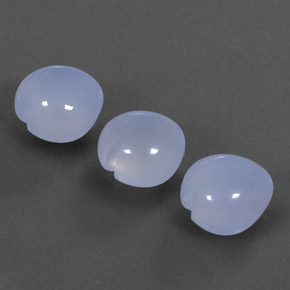 10,44 ct natürliche blauer Chalcedon-Edelsteine, Transparent, Transparent / Lichtdurchlässig