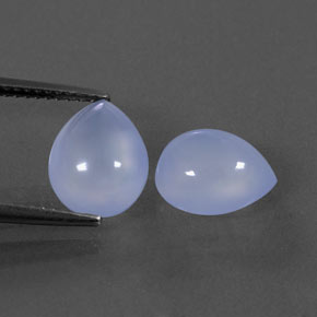  ct natürliche blauer Chalcedon-Edelsteine, Transparent, Transparent / Lichtdurchlässig