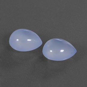  ct natürliche blauer Chalcedon-Edelsteine, Transparent, Transparent / Lichtdurchlässig