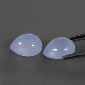  ct natürliche blauer Chalcedon-Edelsteine, Transparent, Transparent / Lichtdurchlässig