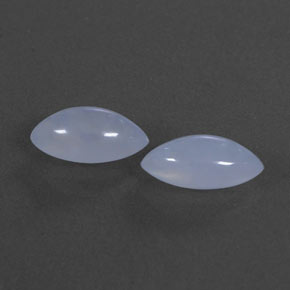  ct natürliche blauer Chalcedon-Edelsteine, Transparent, Transparent / Lichtdurchlässig