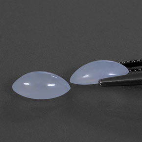  ct natürliche blauer Chalcedon-Edelsteine, Transparent, Transparent / Lichtdurchlässig
