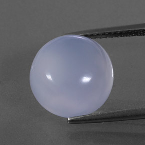 7,87 ctw natürlicher blauer Chalcedon, Transparent, Transparent / Lichtdurchlässig