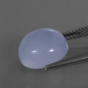 7,87 ctw natürlicher blauer Chalcedon, Transparent, Transparent / Lichtdurchlässig