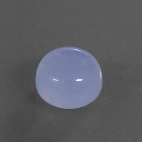 5,12 ctw natürlicher blauer Chalcedon, Transparent, Transparent / Lichtdurchlässig