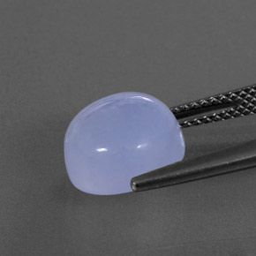 5,12 ctw natürlicher blauer Chalcedon, Transparent, Transparent / Lichtdurchlässig