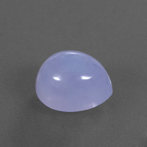 5,06 ctw natürlicher blauer Chalcedon, Transparent, Transparent / Lichtdurchlässig