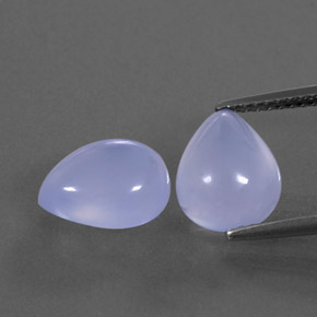  ct natürliche blauer Chalcedon-Edelsteine, Transparent, Transparent / Lichtdurchlässig