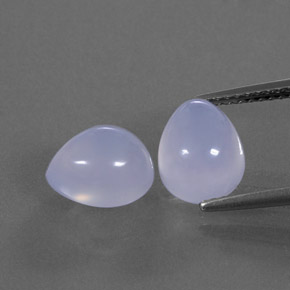  ct natürliche blauer Chalcedon-Edelsteine, Transparent, Transparent / Lichtdurchlässig