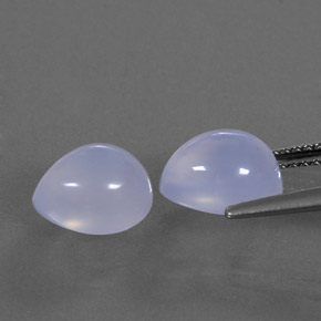  ct natürliche blauer Chalcedon-Edelsteine, Transparent, Transparent / Lichtdurchlässig