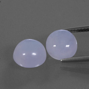  ct natürliche blauer Chalcedon-Edelsteine, Transparent, Transparent / Lichtdurchlässig