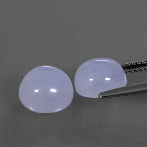  ct natürliche blauer Chalcedon-Edelsteine, Transparent, Transparent / Lichtdurchlässig