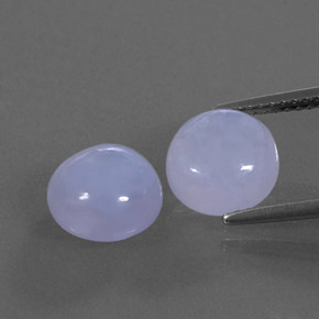  ct natürliche blauer Chalcedon-Edelsteine, Transparent, Transparent / Lichtdurchlässig