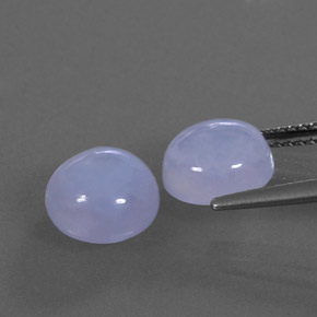  ct natürliche blauer Chalcedon-Edelsteine, Transparent, Transparent / Lichtdurchlässig