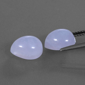  ct natürliche blauer Chalcedon-Edelsteine, Transparent, Transparent / Lichtdurchlässig