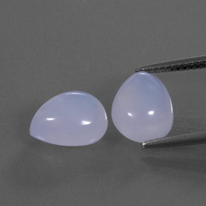  ct natürliche blauer Chalcedon-Edelsteine, Transparent, Transparent / Lichtdurchlässig