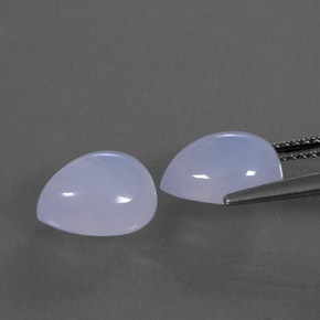  ct natürliche blauer Chalcedon-Edelsteine, Transparent, Transparent / Lichtdurchlässig