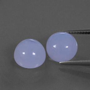  ct natürliche blauer Chalcedon-Edelsteine, Transparent, Transparent / Lichtdurchlässig