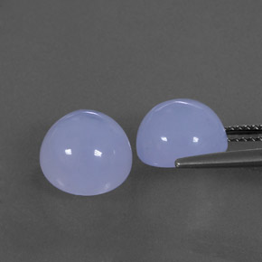  ct natürliche blauer Chalcedon-Edelsteine, Transparent, Transparent / Lichtdurchlässig