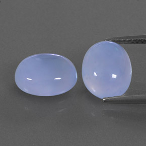  ct natürliche blauer Chalcedon-Edelsteine, Transparent, Transparent / Lichtdurchlässig