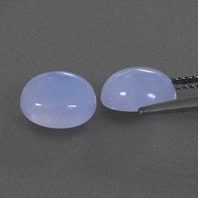  ct natürliche blauer Chalcedon-Edelsteine, Transparent, Transparent / Lichtdurchlässig