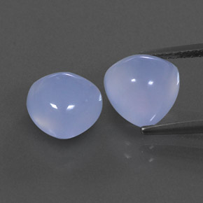 ct natürliche blauer Chalcedon-Edelsteine, Transparent, Transparent / Lichtdurchlässig