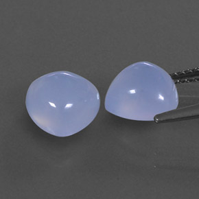  ct natürliche blauer Chalcedon-Edelsteine, Transparent, Transparent / Lichtdurchlässig