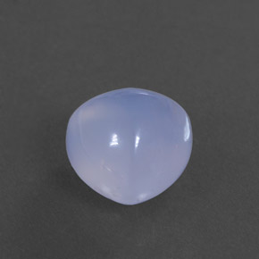 3,31 ctw natürlicher blauer Chalcedon, Transparent, Transparent / Lichtdurchlässig