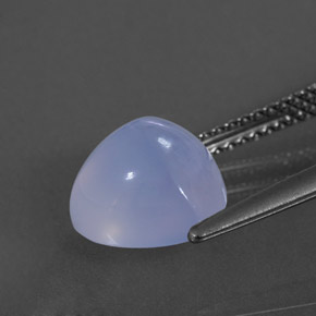 3,31 ctw natürlicher blauer Chalcedon, Transparent, Transparent / Lichtdurchlässig