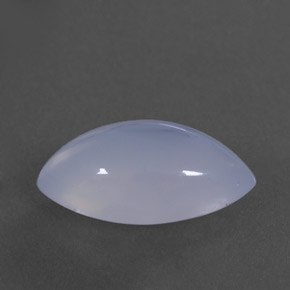 3,10 ctw natürlicher blauer Chalcedon, Transparent, Transparent / Lichtdurchlässig