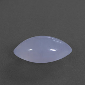 3,04 ctw natürlicher blauer Chalcedon, Transparent, Transparent / Lichtdurchlässig