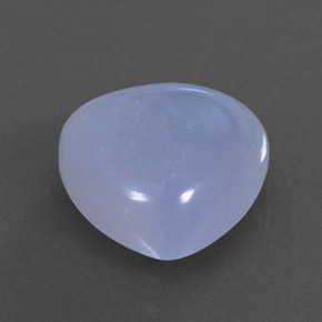 3,44 ctw natürlicher blauer Chalcedon, Transparent, Transparent / Lichtdurchlässig