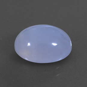 3,83 ctw natürlicher blauer Chalcedon, Transparent, Transparent / Lichtdurchlässig