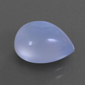 3,59 ctw natürlicher blauer Chalcedon, Transparent, Transparent / Lichtdurchlässig