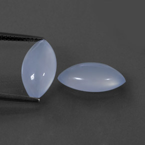  ct natürliche blauer Chalcedon-Edelsteine, Transparent, Transparent / Lichtdurchlässig
